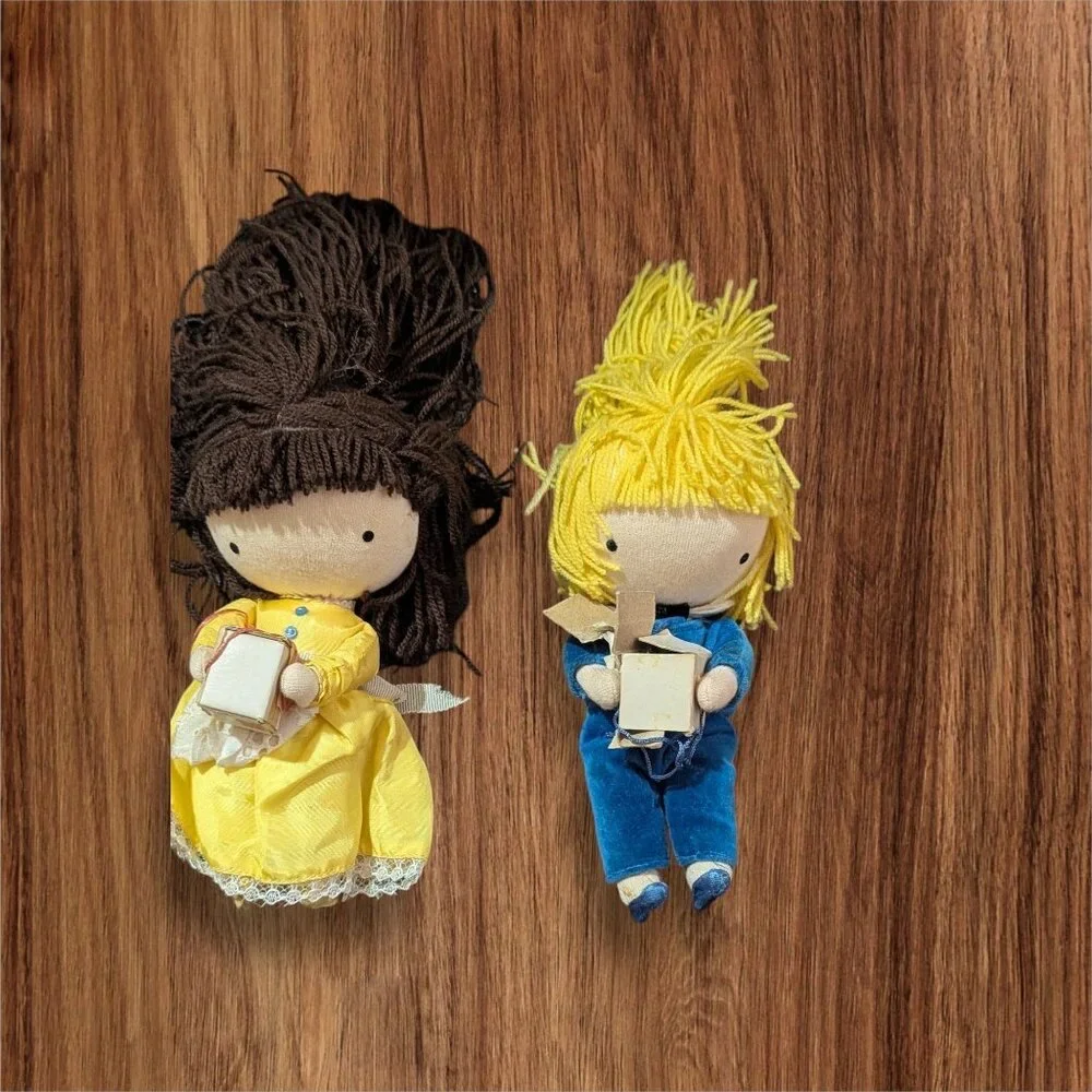 Joan Walsh Anglund‎ Pocket Dolls Boy Girl  Yellow Blue birthday party 7